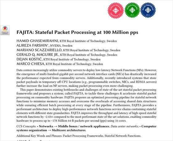 FAJITA first page